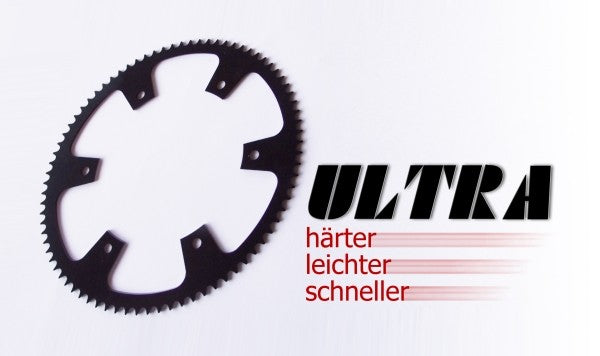 Kettenblatt BLACK-LINE ULTRA 219, 70 - 93 Zähne, Aluminium, schwarz eloxiert