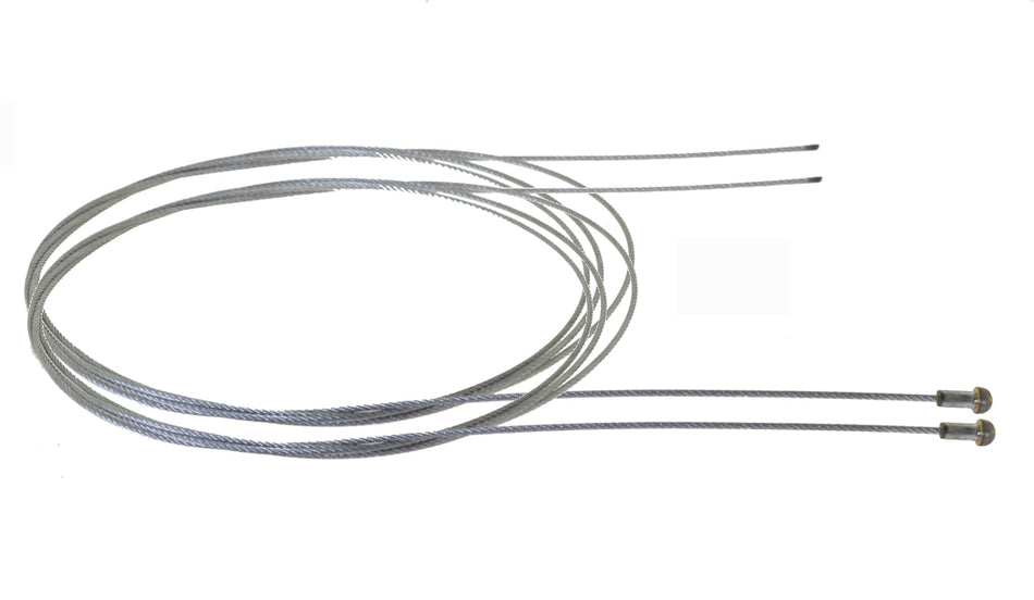 2 x Gasseil, Bremsseil, Kupplungsseil, 1,5 x 1800mm, mit Birnennippel, Schwedenseil