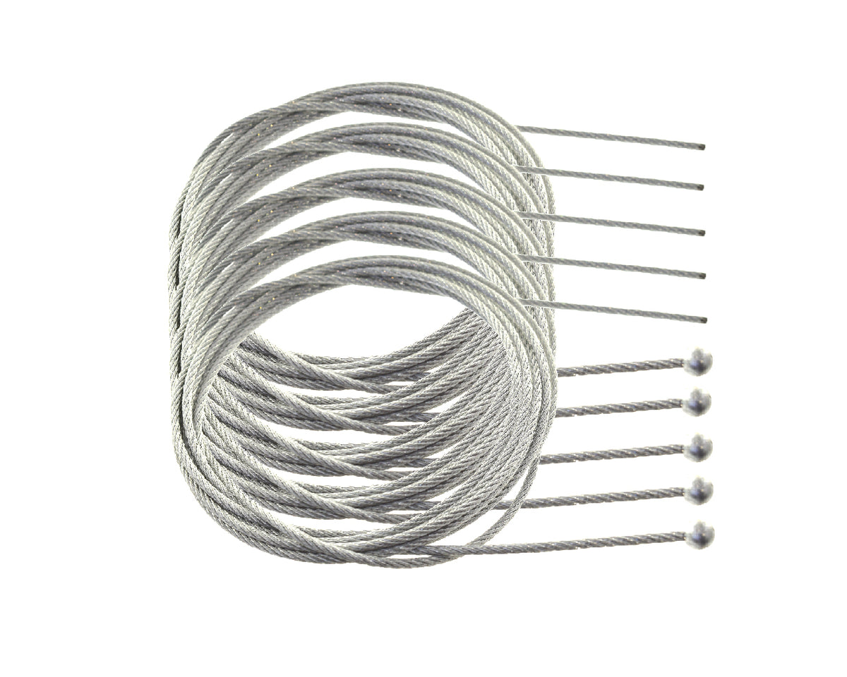 5 x Bremsseil / Kupplungsseil, Soft, 1,9 x 2000mm