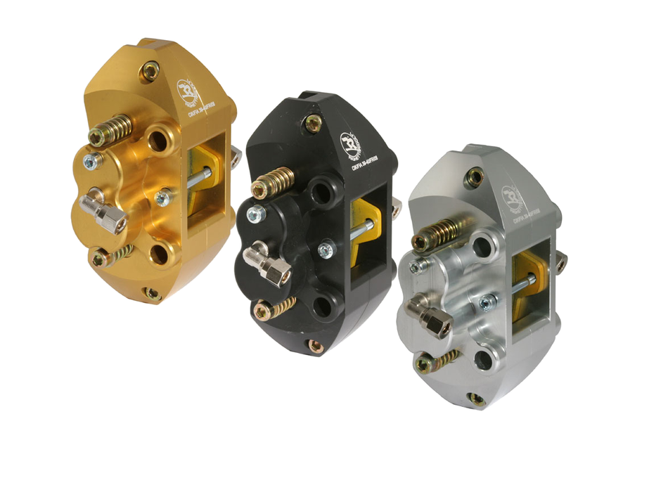 Rear brake caliper, anodized, 4-piston, Race HQ model