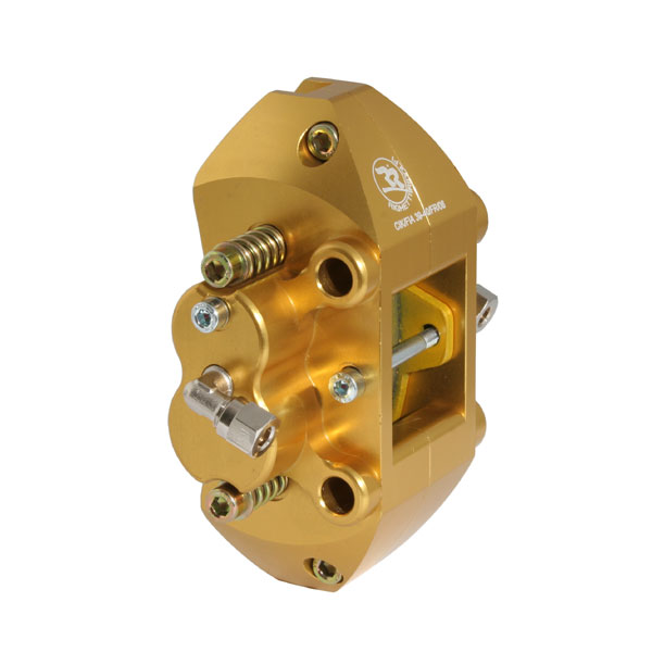 Bremssattel hinten, eloxiert, 4 Kolben, Typ Race HQ