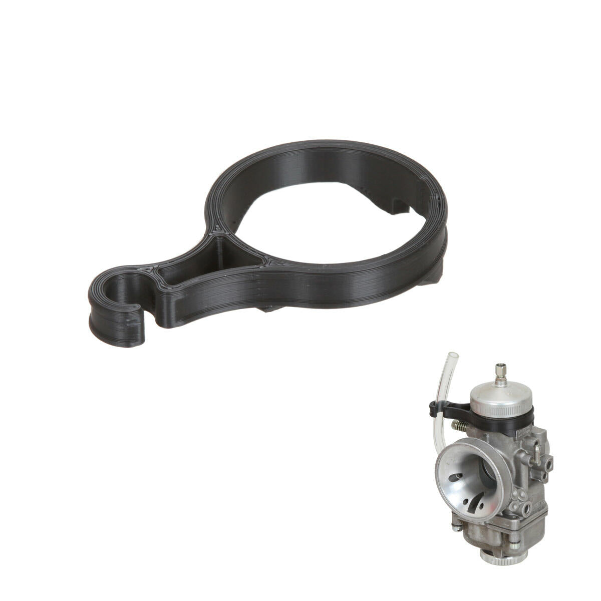 Halter Benzinleitung für 30 mm Dell'Orto Vergaser