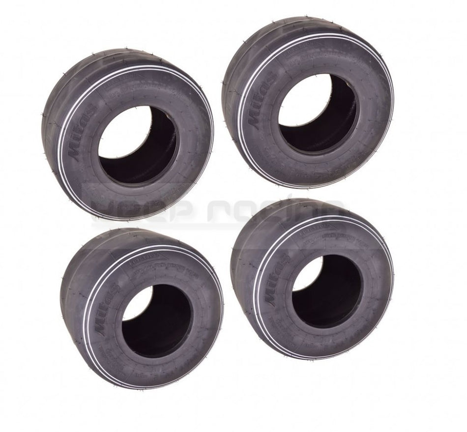 Satz SAVA/MITAS Reifen SRH (2 x 10x4.50-5 & 2 x 11x6.00-5),hart,(67 Shore +/- 3 ShA)