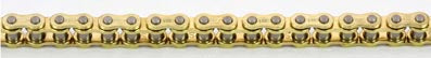 10 Meter KMC Kartkette Silent Chain, 219er GOLD/GOLD