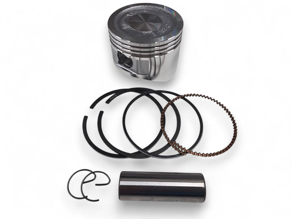 Piston, complet avec segments, axe, clips, type GX200