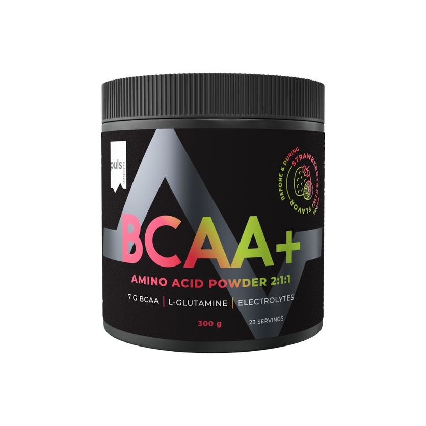 PULS BCAA+ Powder, Flavor: Pear/Lemon or Strawberry/Kiwi