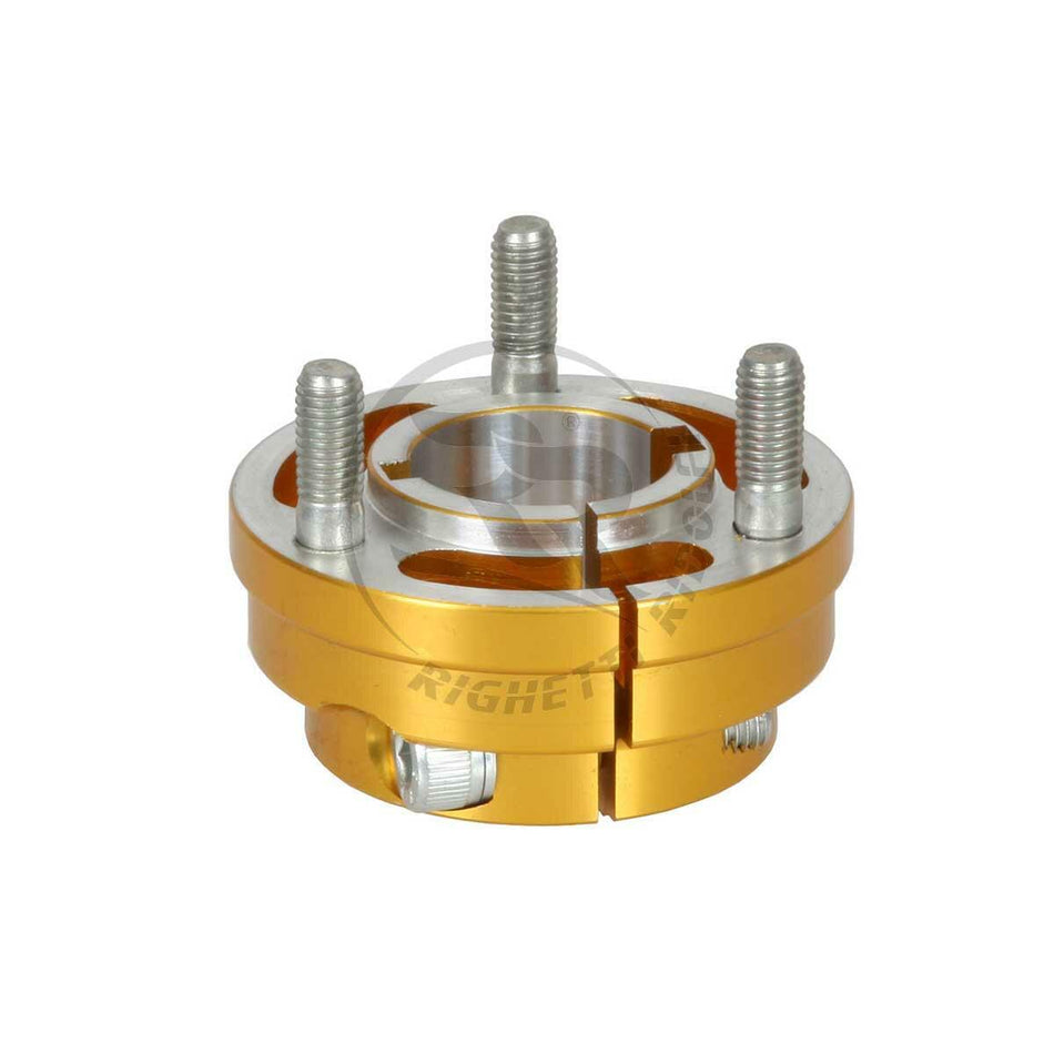 Radstern, leicht, Aluminium eloxiert, für 30mm Achse, 35mm lang