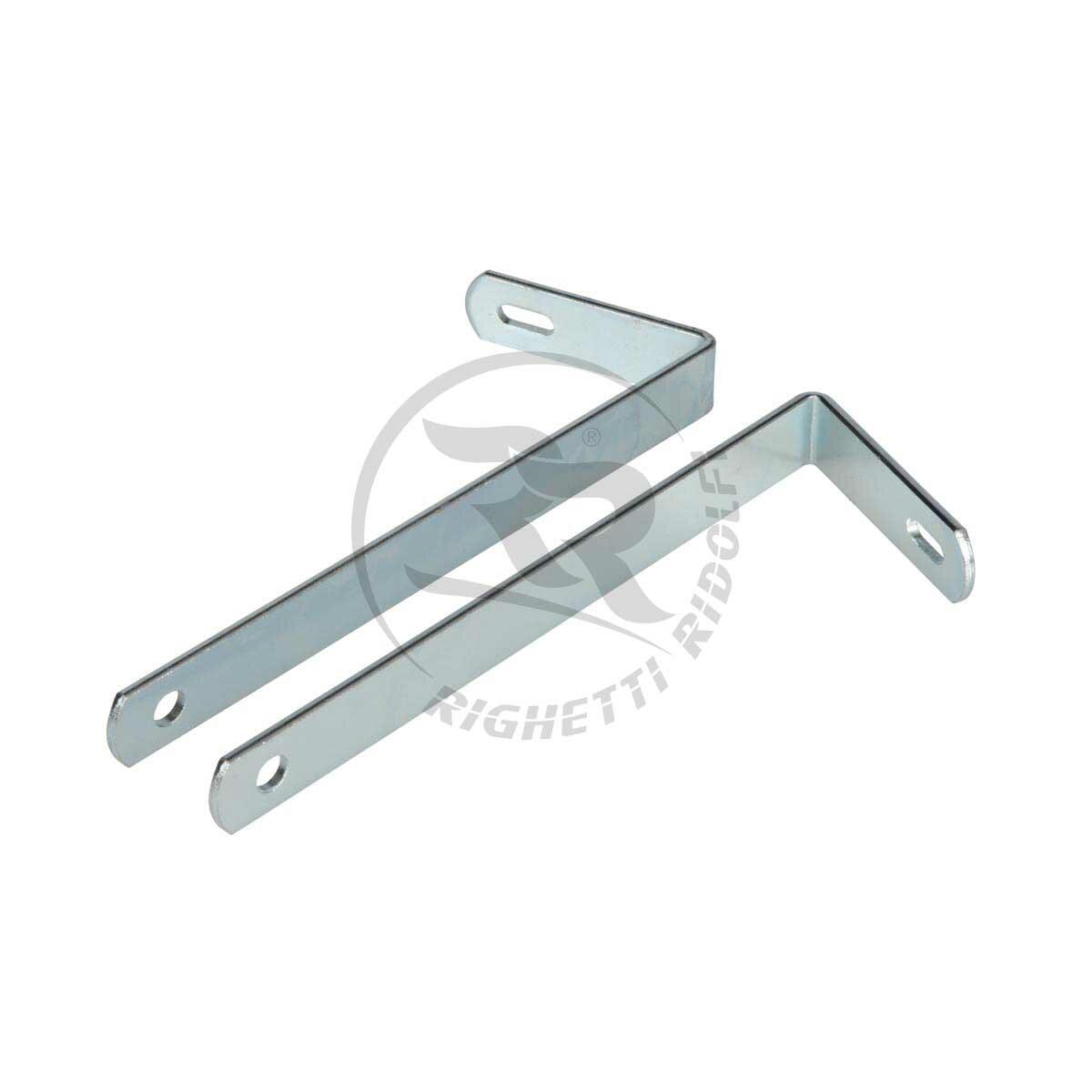 Halterung Frontschild für Minikart, Babykart, Bambini (Satz, 1xl,1xr), verchromt
