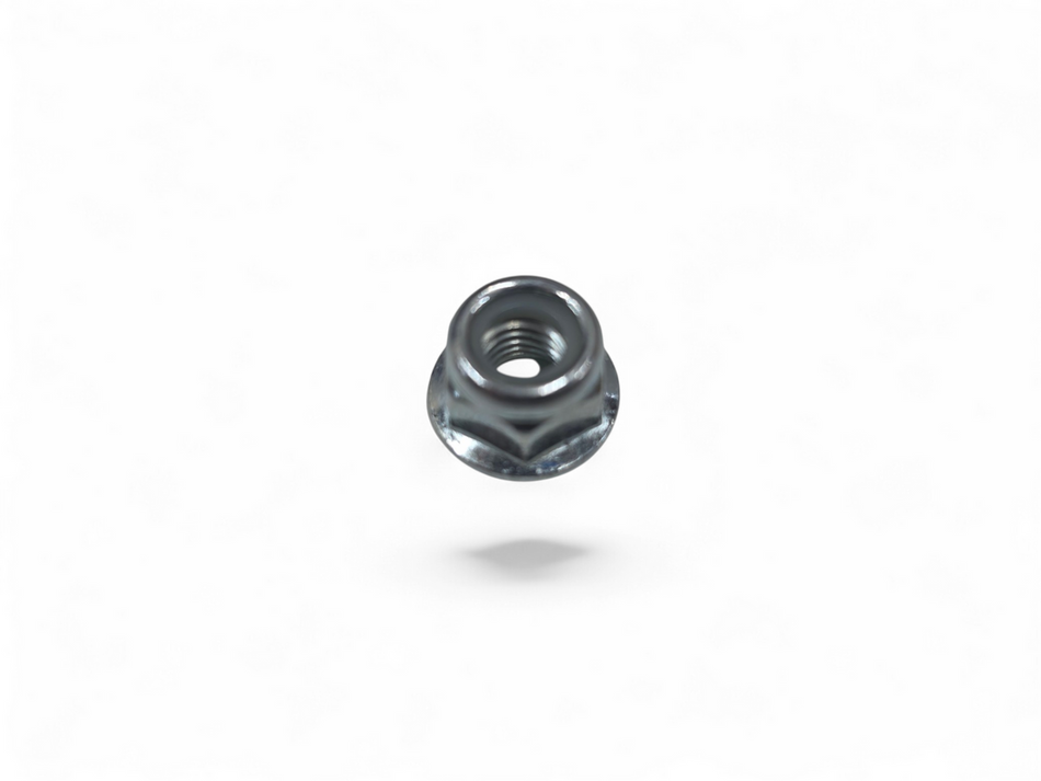 Flanschmutter, Radmutter mit Ring, Nyloc, selbstsichernd, M8, SW 13