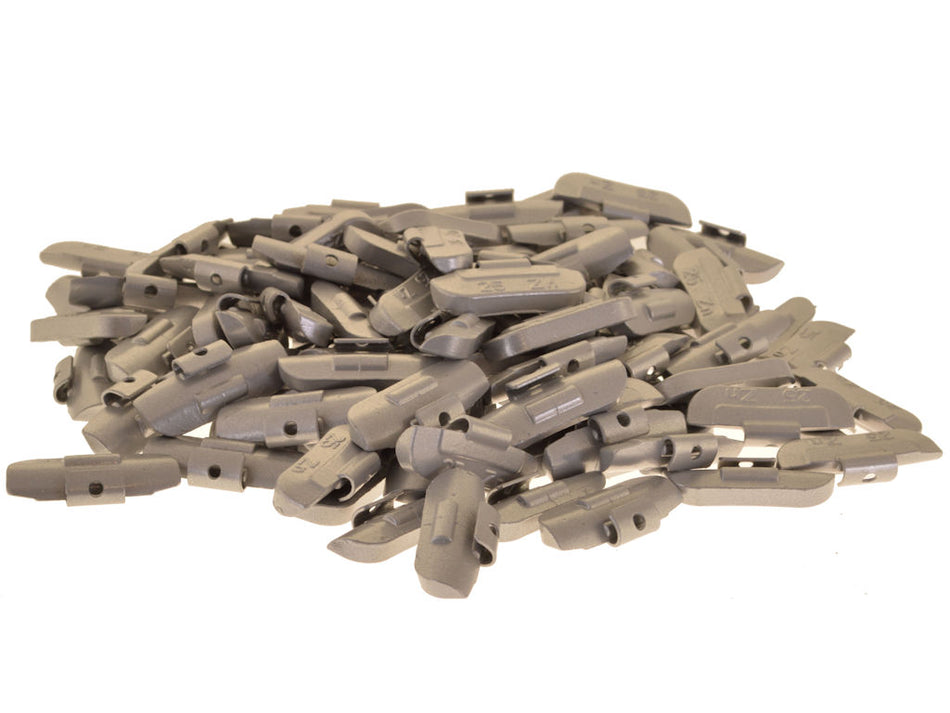 100 x Auswuchtgewichte 25g für Stahl-Felgen, Zink (ZN)