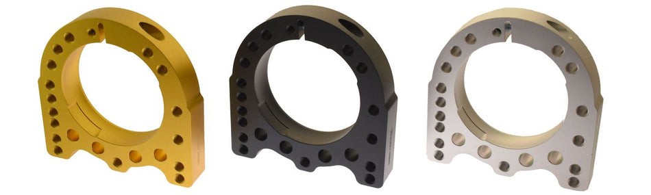 Coussinette, en aluminium anodisé, pour axes de 40 et 50 mm x 80 mm (par ex. Haase Kart)