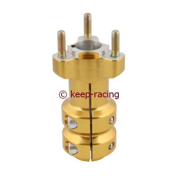 Wheel hub, aluminum, anodized, for 25mm axle, 115mm long