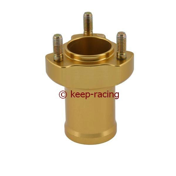 Front wheel hub, aluminum, anodized, 17mm mount, 75mm length