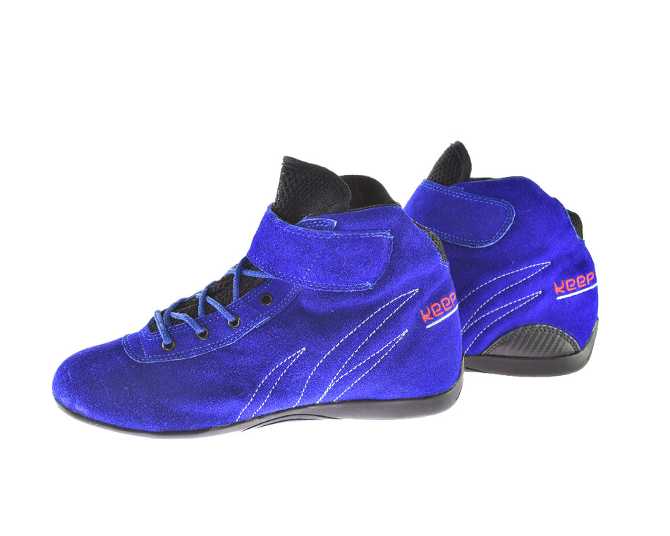 Kartschuhe keep-racing®, Modell WINGS, blau, Leder, Größe 34 - 49