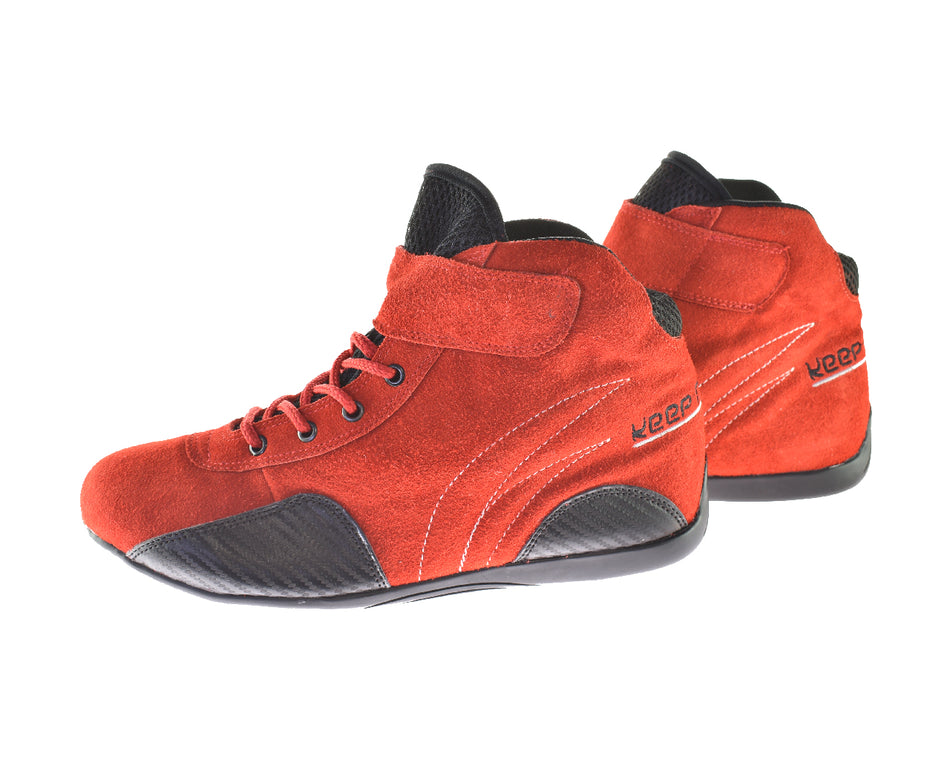 Kartschuhe keep-racing, Modell WINGS, rot, Leder, Größe 34 - 49