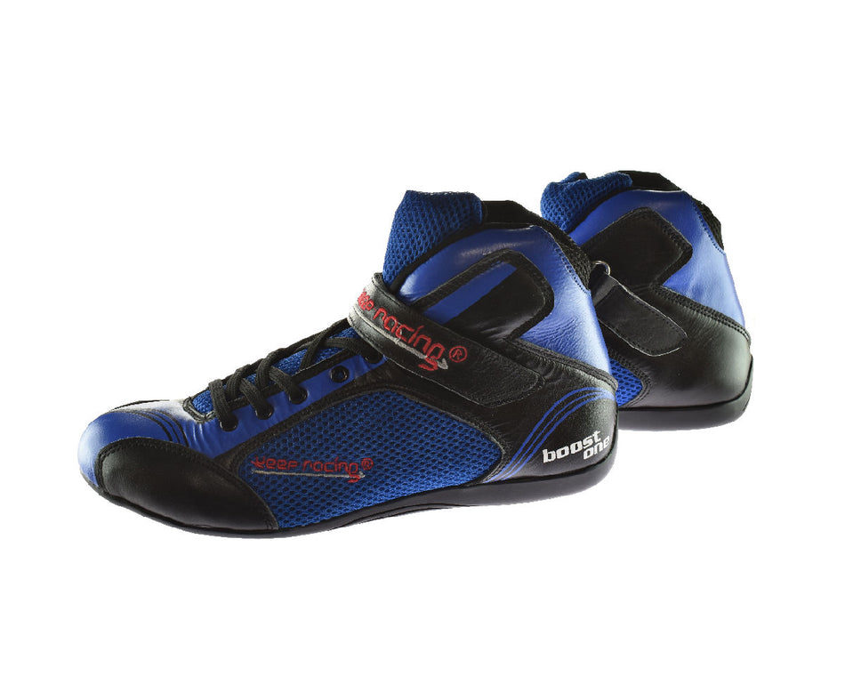 Sportschuh keep-racing®, BOOST ONE, blau / schwarz, Leder, Größe 34 - 49