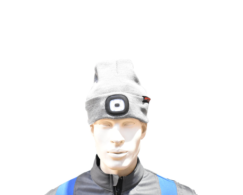 Bonnet d'hiver keep-racing® avec lampe LED, batterie intégrée, rechargeable via USB