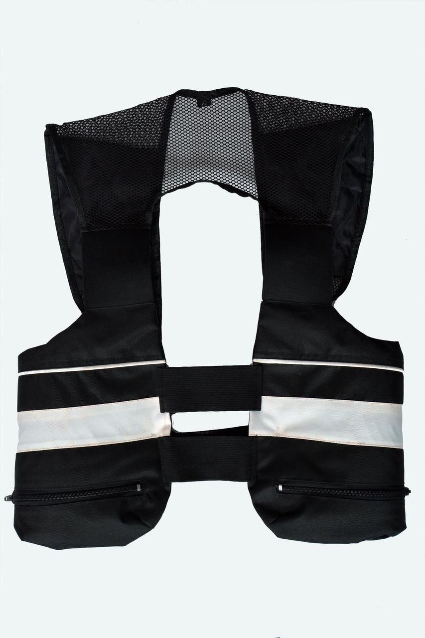keep-racing® Rippenprotektor Absorber I, Rippenschutz, schwarz/weiß Größe XXS - XXL