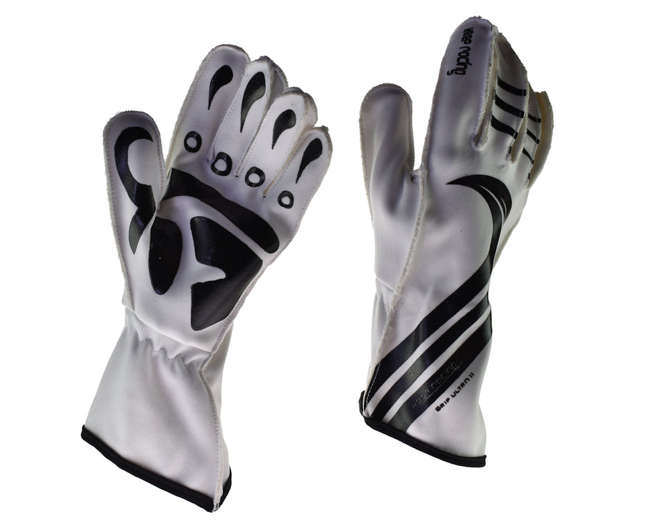 GRIP ULTRA II Motorsport Handschuhe, keep-racing®, weiß/schwarz Größe 4XS - 3XL