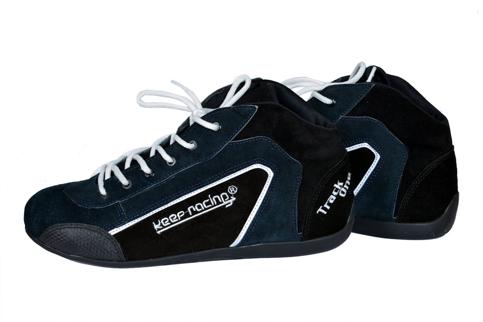 Kartschuhe keep-racing, Modell TRACK ONE, Navy blue, Leder, Größe 34 - 49