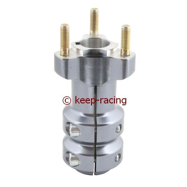 Radstern, Alu, titan eloxiert, für 25mm Achse, 115mm lang