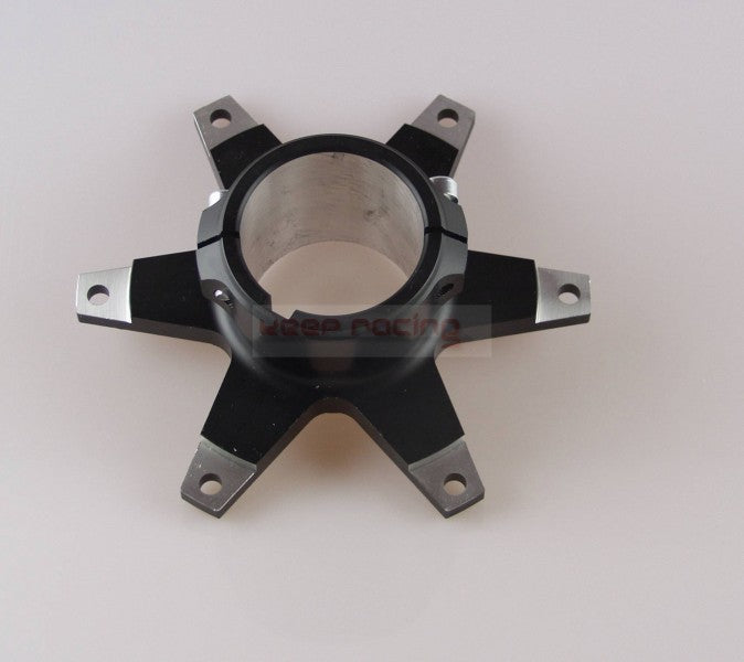 Kettenblattaufnahme, Aluminium, für 50mm Achse, schwarz eloxiert