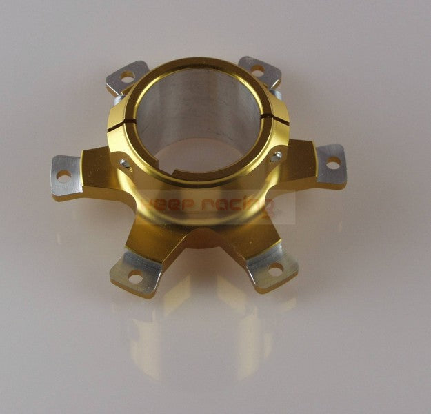Bremsscheibenaufnahme, Aluminium, für 50mm Achse, gold eloxiert