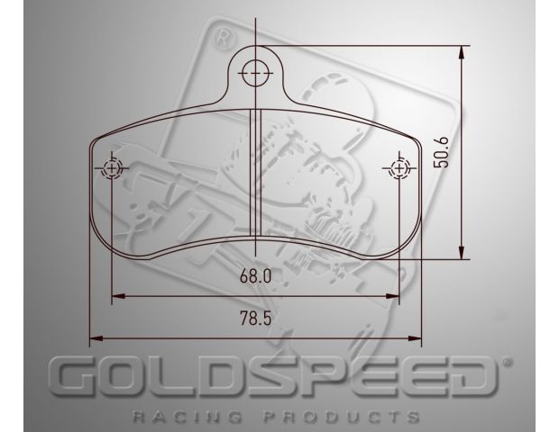 Satz Bremsbeläge (2 Stück), GOLDSPEED für HAASE RUNNER(15516-14)