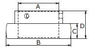 Achslager Ø40mm, 80mm Außendurchmesser
