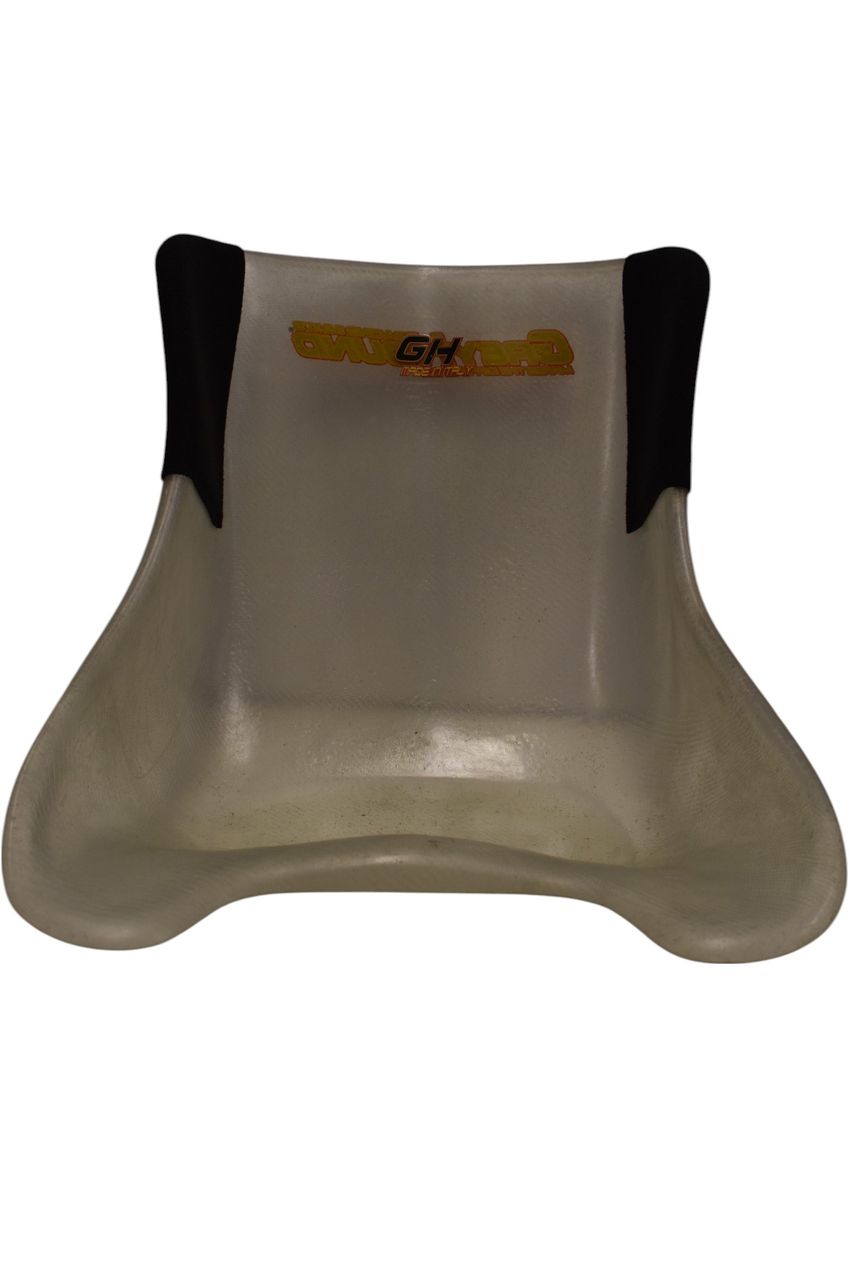 Siège pour courses de lévriers, modèle standard, dimensions : voir tableau, transparent, partiellement rembourré, d'occasion