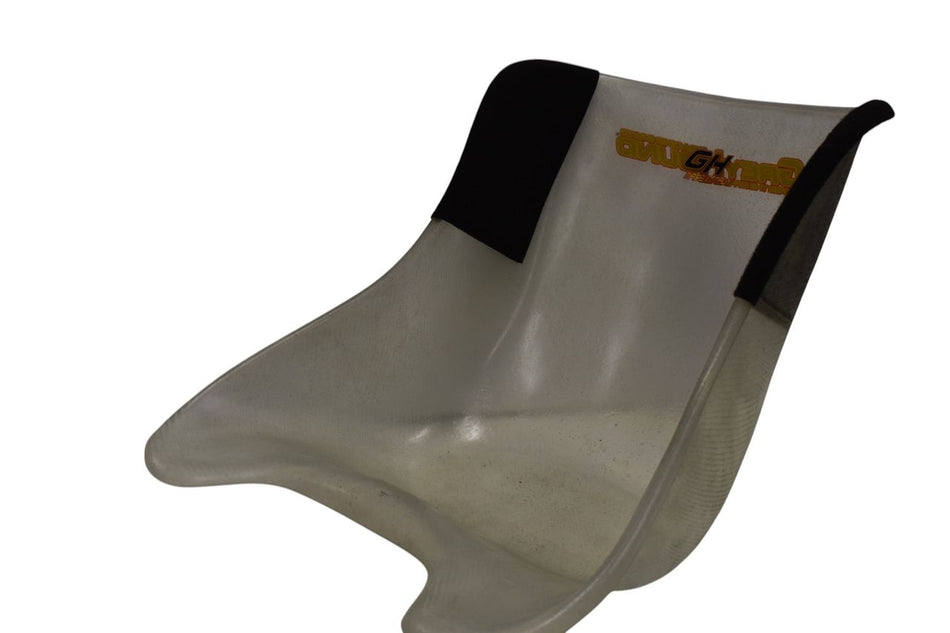 Siège pour courses de lévriers, modèle standard, dimensions : voir tableau, transparent, partiellement rembourré, d'occasion