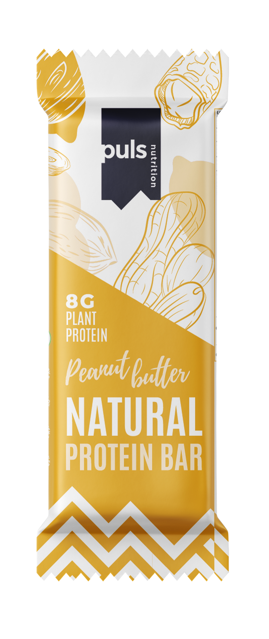 PULS Protein Bar, Flavors: Brownie, Tropical Fruit, or Peanut Butter, 40g