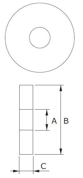 50 x Unterlegscheibe, 20 x 6 x 4mm, Nylon, schwarz