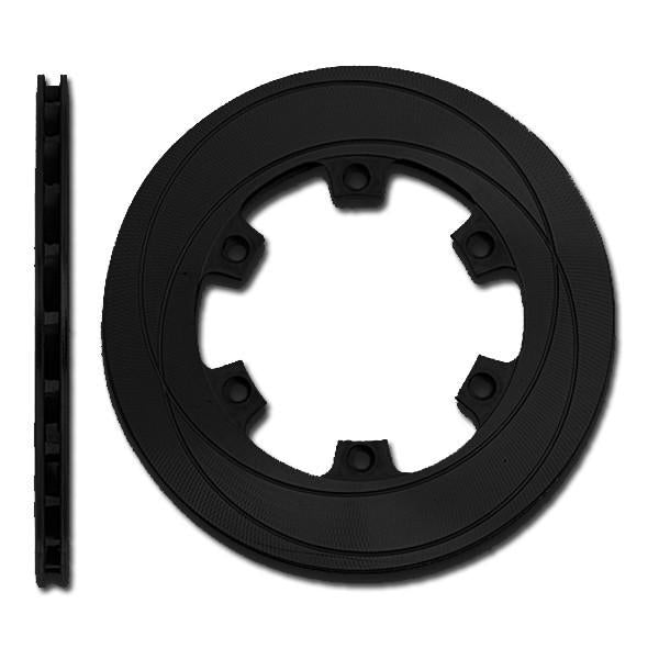 Bremsscheibe, Stahl, schwarz verzinkt, innenbelüftet, 2x2 Linien, 200mm, 18mm