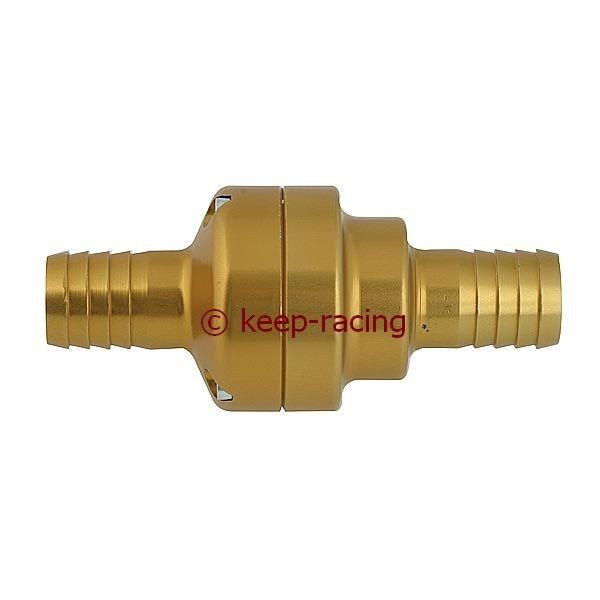 Aluminium Thermostat Ventil, 35/45 Grad, gold eloxiert