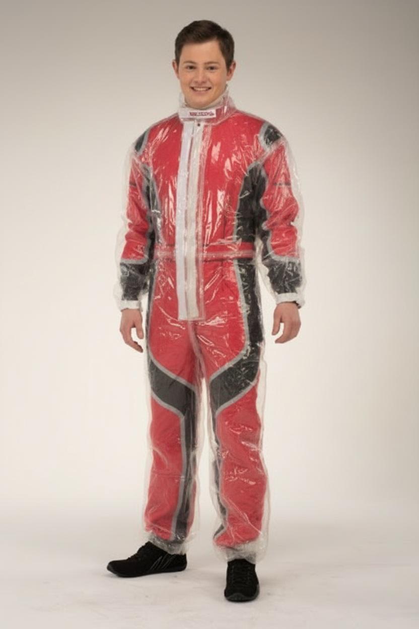 Regenoverall PROTECTOR FLEX, transparent, Größe 110-3XL