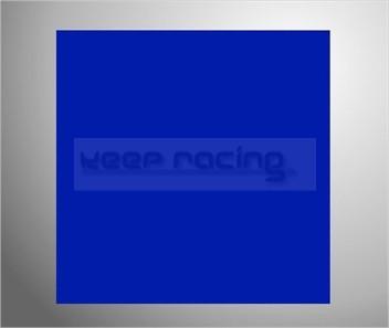 Adhesive film, license plate sticker, blue