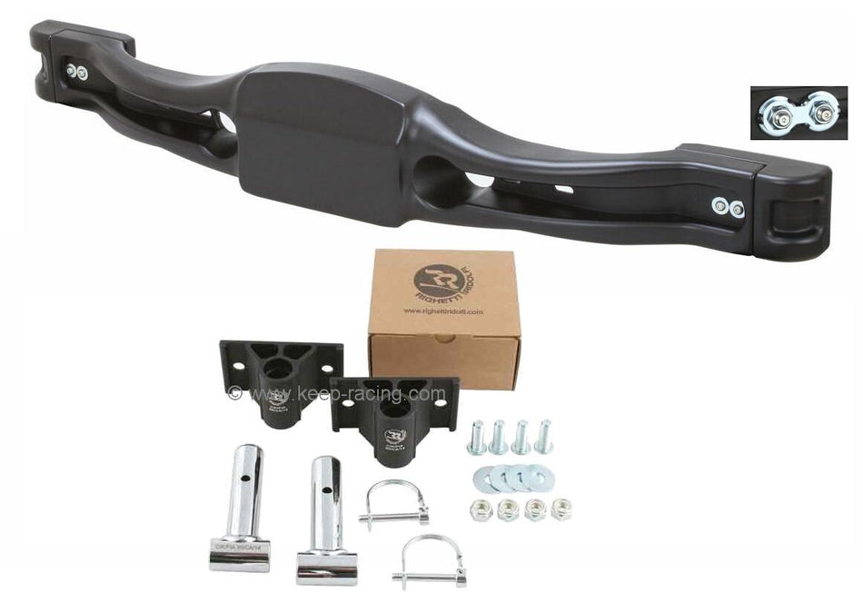 Protection anti-collision arrière réglable, kit de montage inclus, noir, XTR22, homologuée CIK : CIK.005-BR-30