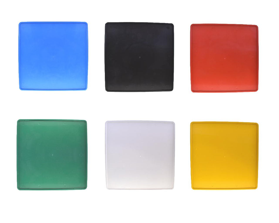 Plastic license plate, various colors