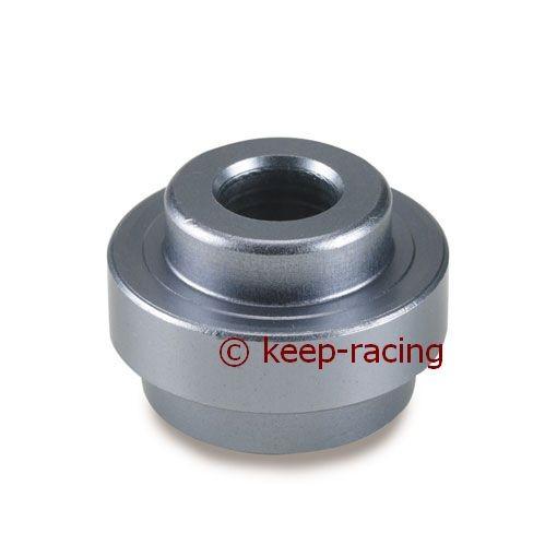 Aluminum bushing for rear bumper, large (30 mm), titanium anodized