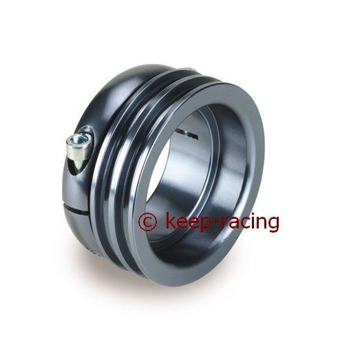 Aluminium Antriebsrad für 50mm Achse, titan eloxiert