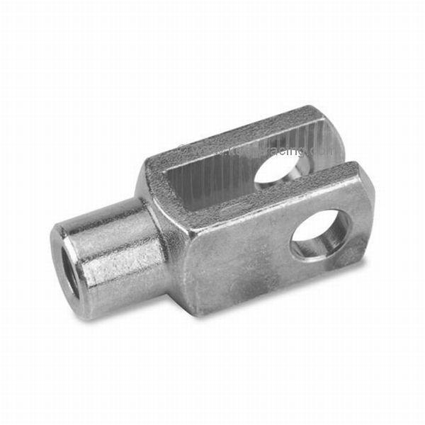 Gabel M6 24mm Stahl, silber verzinkt