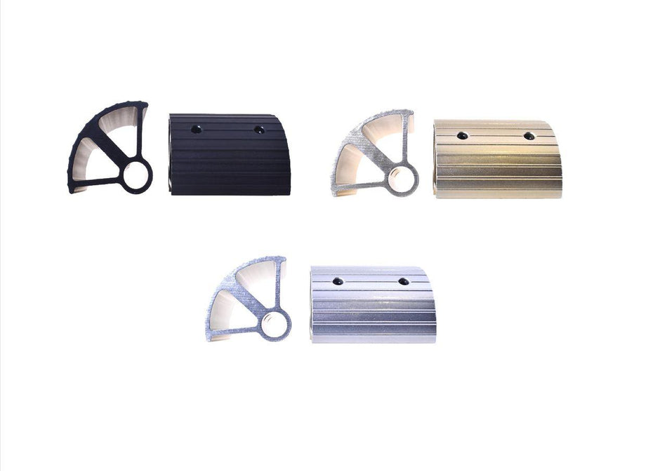 Rallonges de pédales, lot de 2, en aluminium anodisé