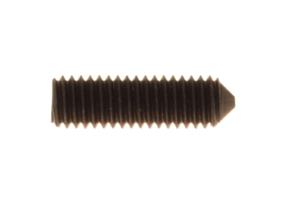 M6 x 20 mm grub screw, pitch 1.00, pointed, black