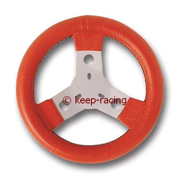 Lenkrad 250mm Durchmesser, Kunstleder, rot