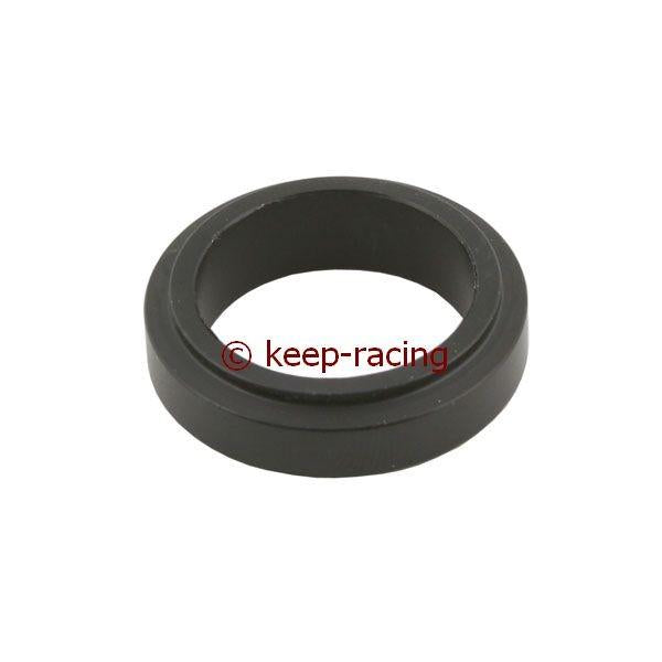 Aluminum spacer, 25 x 10 mm, black anodized