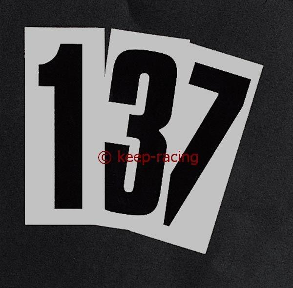 Startnummer schwarz N.7+Transparent Hintergrund