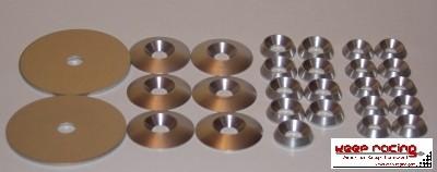 keep-racing design set, silver anodized