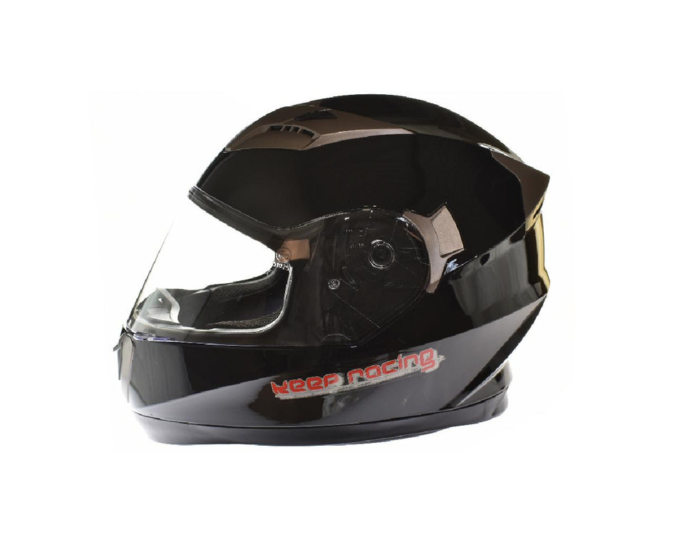keep-racing® Motorsporthelm AIR, Größe XS-XL, schwarz, ECE / 22-05, DOT FMVSS 218, NBR 7471