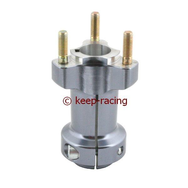 Radstern, Alu, titan eloxiert, für 25mm Achse, 95mm lang